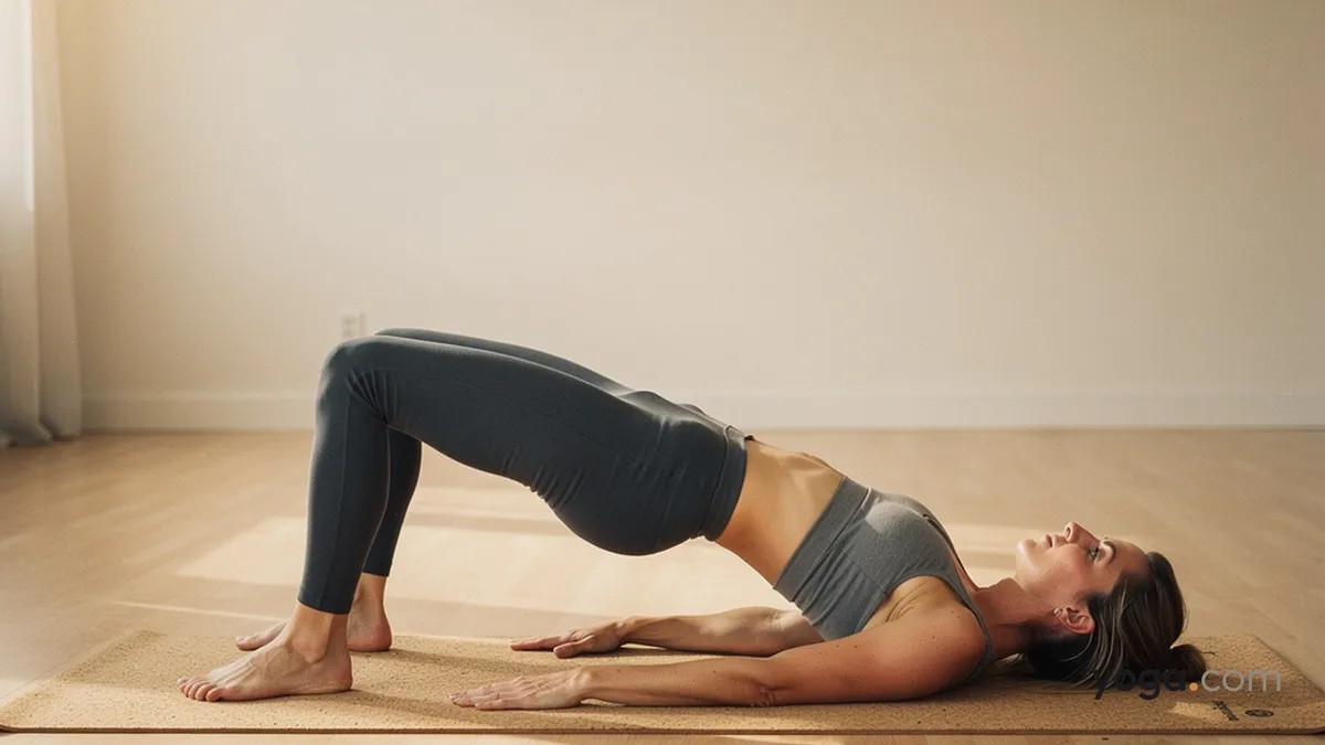 Bridge Pose — step-by-step demonstration
