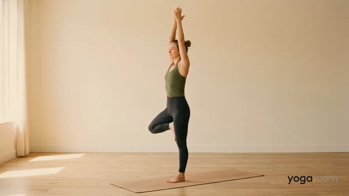Tree Pose on Right Foot (Vṛkṣāsana (right support)) — pillar item