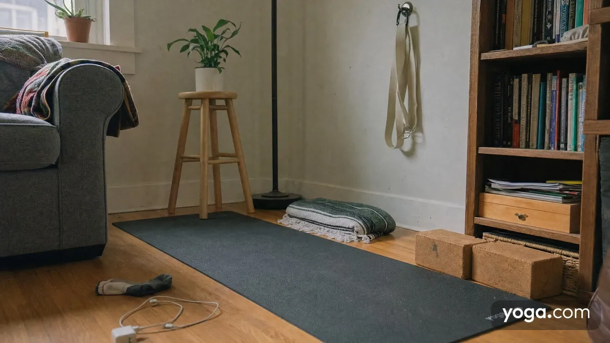 How to Set Up a Home Yoga Corner That You'll Actually Use