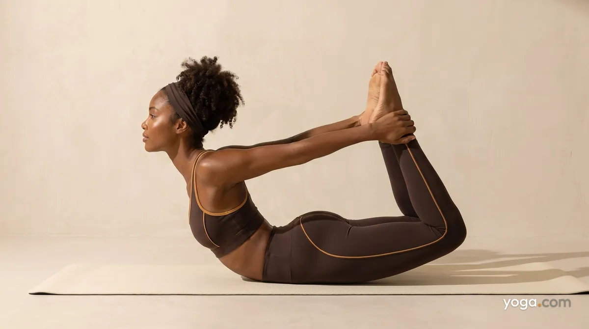 Bow Pose (Dhanurāsana) - by Hannah Cole