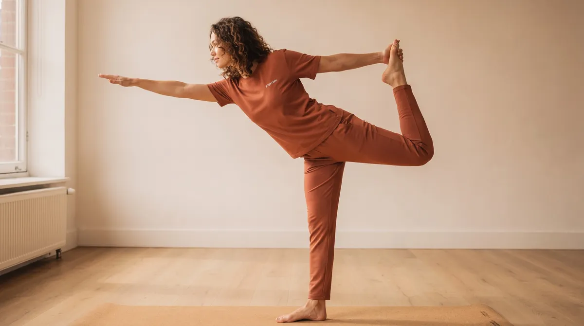 Lord of the Dance Pose (Left) (Naṭarājāsana (left side)) - by Hannah Cole