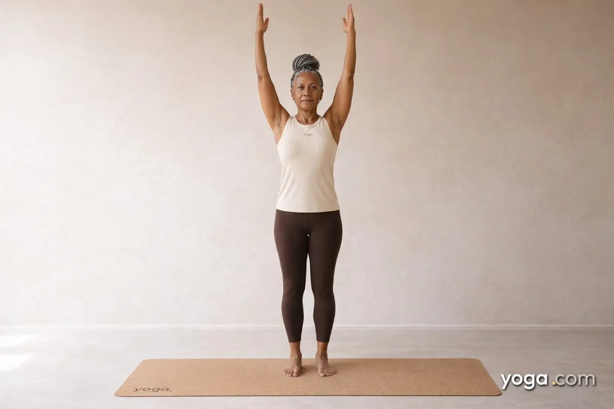 Mountain Pose with Upward Stretch (Tāḍāsana) - tag item