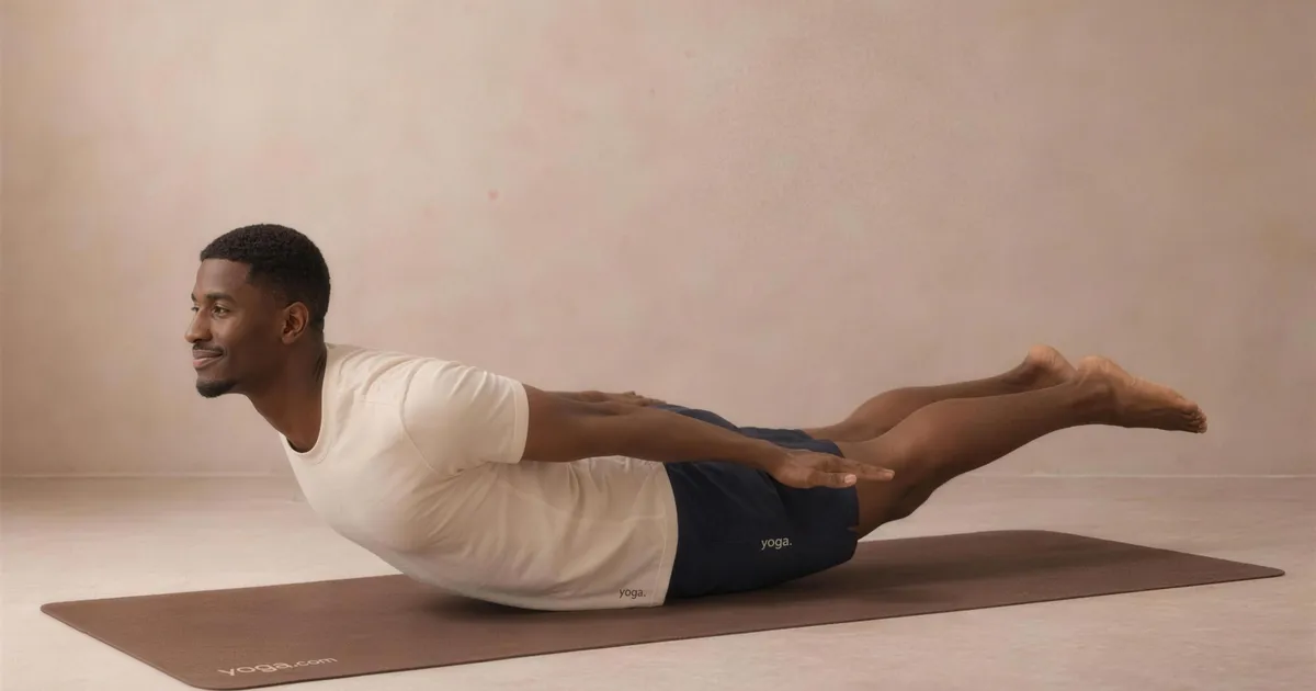 Locust Pose (Śalabhāsana) - by Hannah Cole
