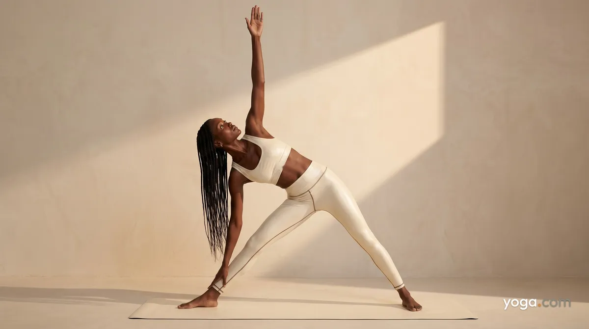 Right Triangle Pose (Trikoṇāsana) - by Hannah Cole
