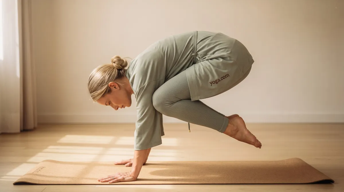 Crane Pose (Bakāsana) - by Hannah Cole
