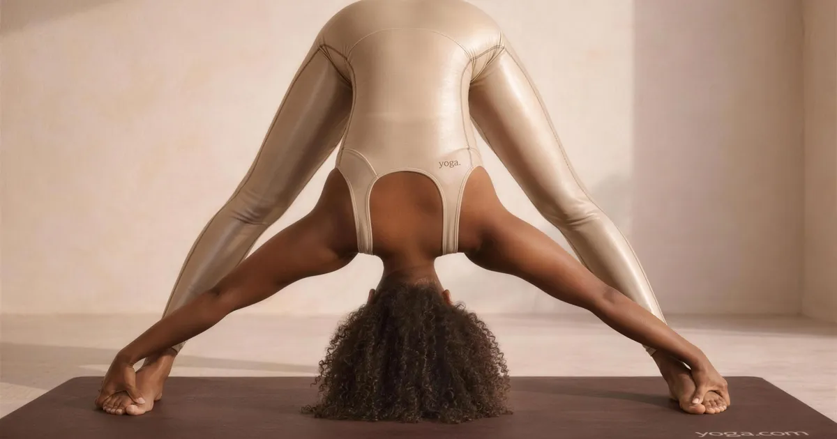 Wide-Legged Forward Bend with Feet Grab (Prasārita Pādottānāsana) - tag item