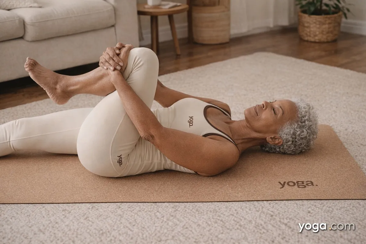 Right Leg Wind Freeing Pose (Eka Pāda Pavanamuktāsana) - tag item