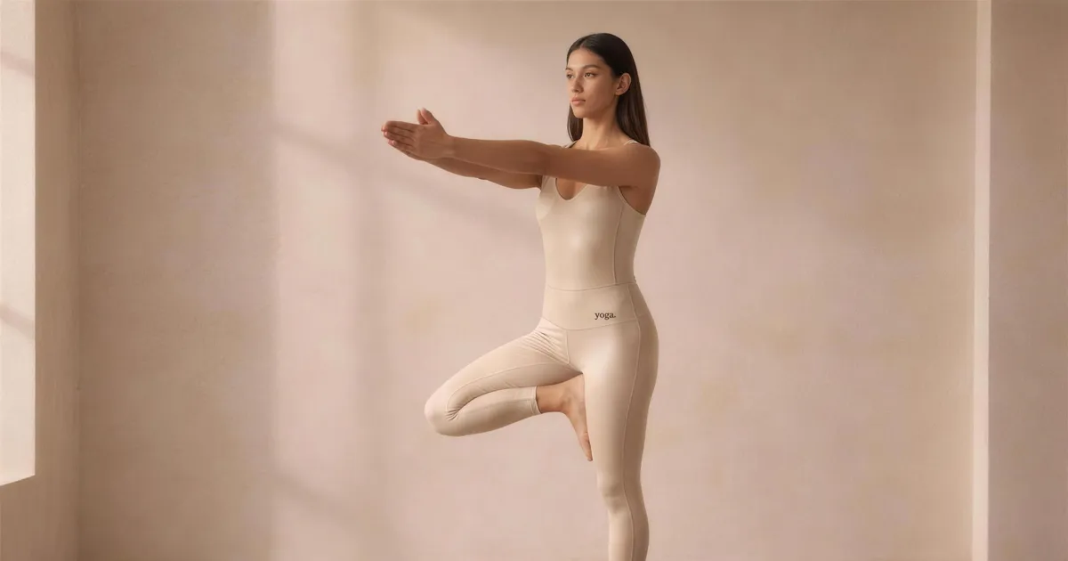 Tree Pose with Hands in Namaste Extended Forward (Right Support) (Vṛkṣāsana)