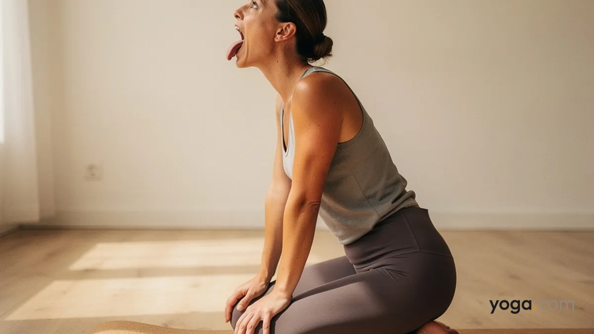 Lion Pose (Siṃhāsana) — by Hannah Cole