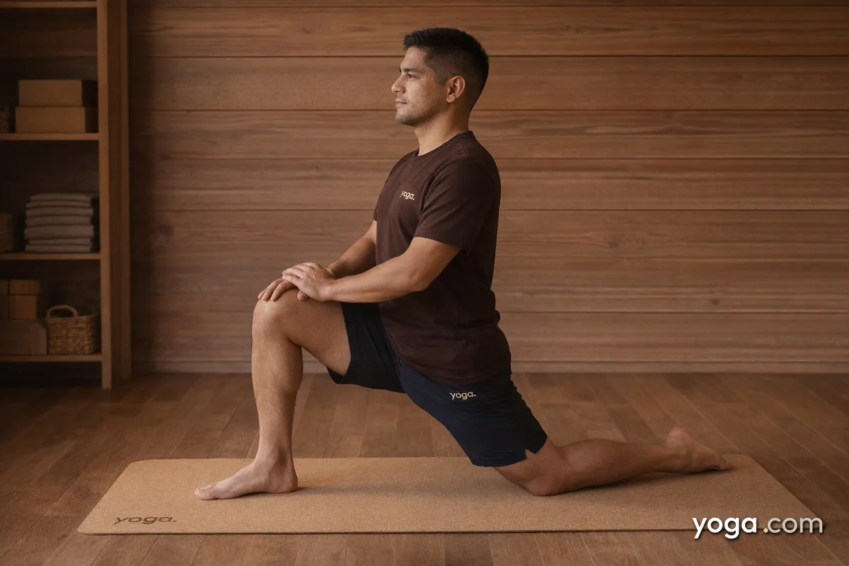 Low Lunge with Left Leg Straight (Añjaneyāsana) - related guide