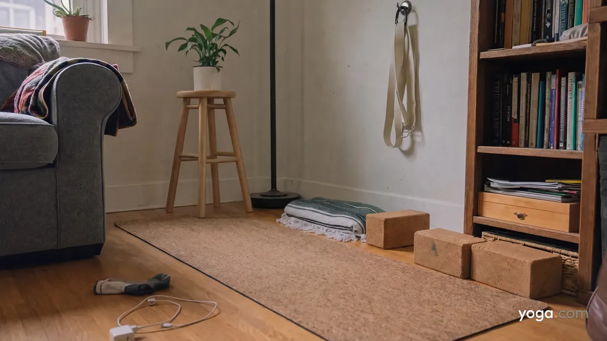 How to Set Up a Home Yoga Corner That You'll Actually Use - tag item