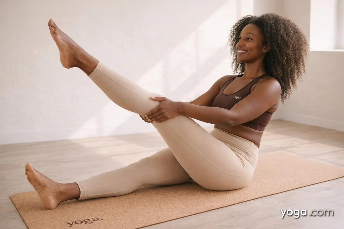 Staff Pose with Left Leg Up (Daṇḍāsana) - tag item