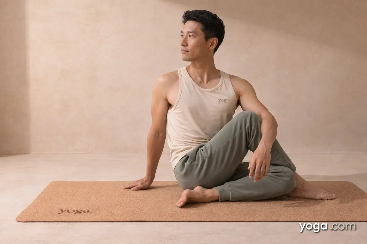 Right Twist with Right Leg Bent (Ardha Matsyendrāsana)