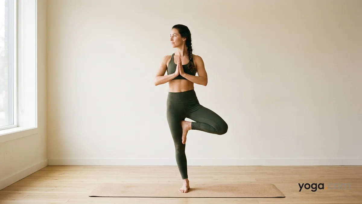 Tree Pose on Left Foot (Vṛkṣāsana (on left foot)) — pillar item