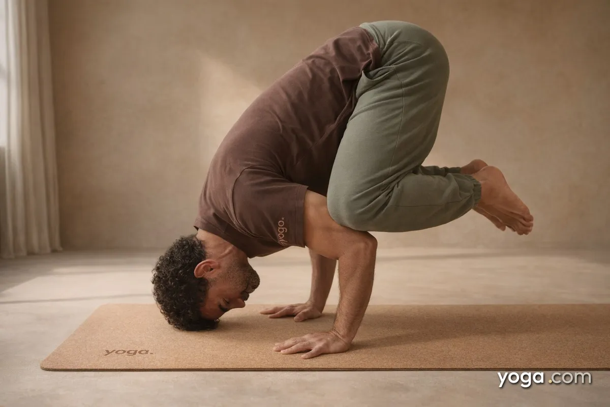Crane Pose with Head on the Mat (Bakāsana) - tag item