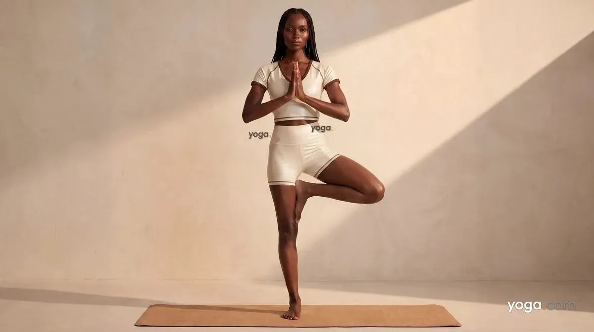 Tree Pose on Right Foot (Vṛkṣāsana) - by Marvin Ocampo