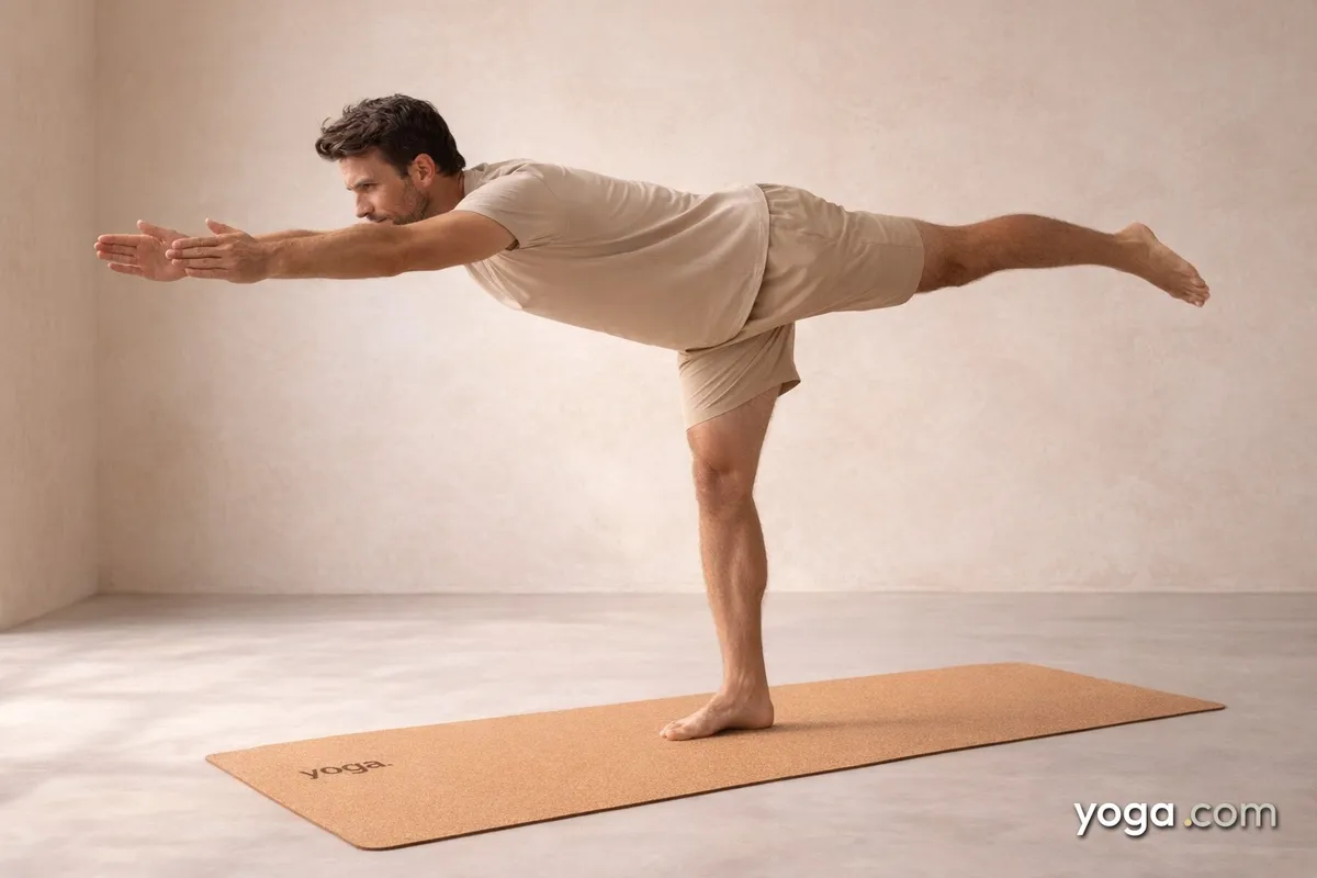 Warrior Pose on Left Foot (Vīrabhadrāsana III) - tag item