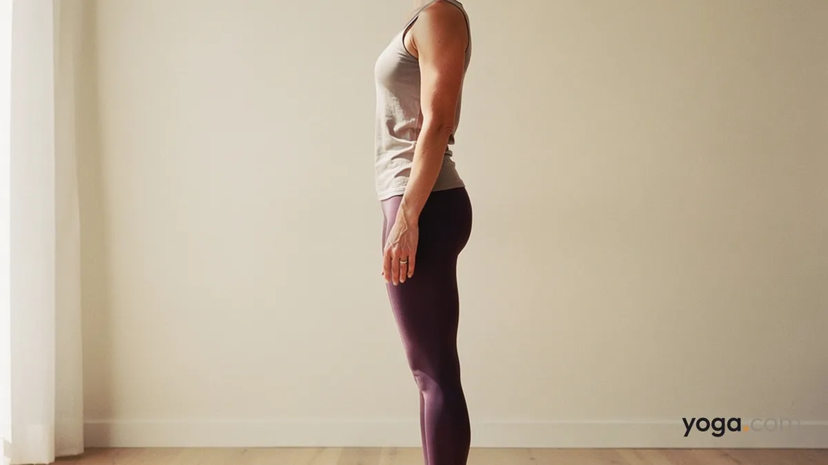 Mountain Pose — step-by-step demonstration