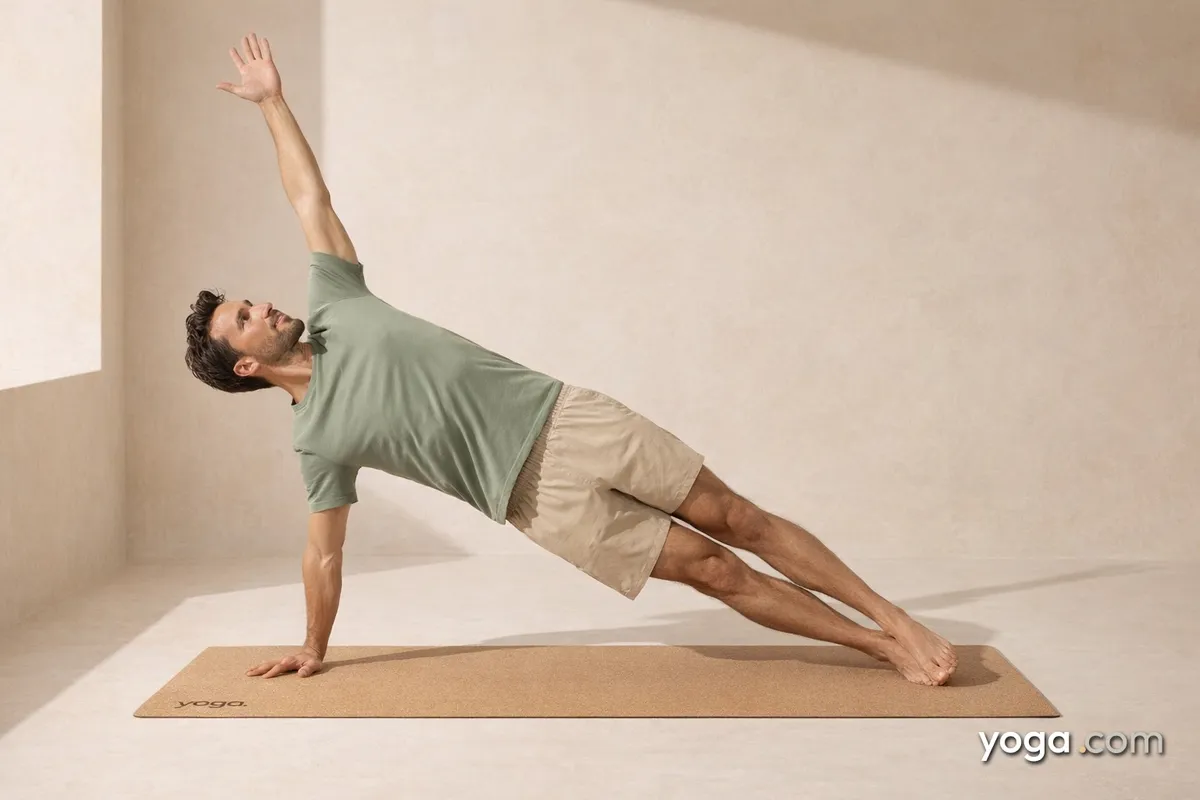 Side Plank Pose on Right Hand with Legs Together (Vasiṣṭhāsana) - tag item