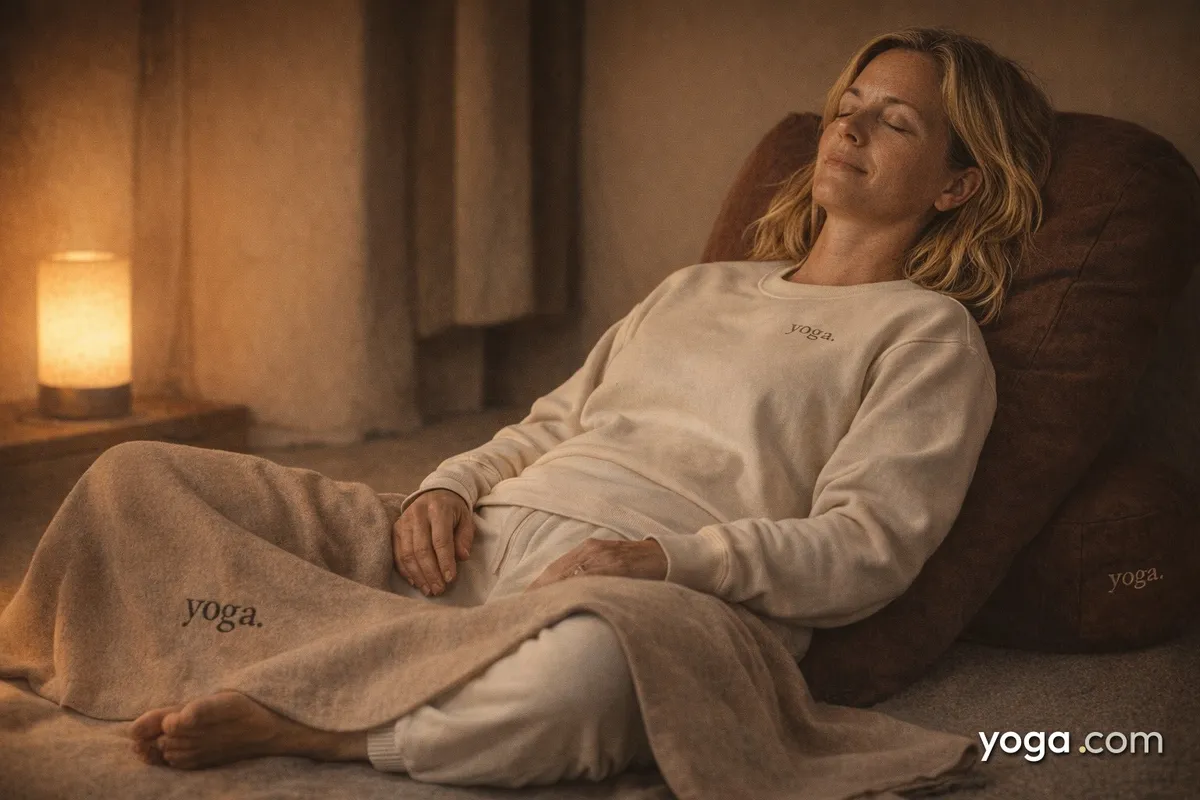 A Restorative Yoga Sequence for Quiet Rest: Three Poses, Held Long - tag item