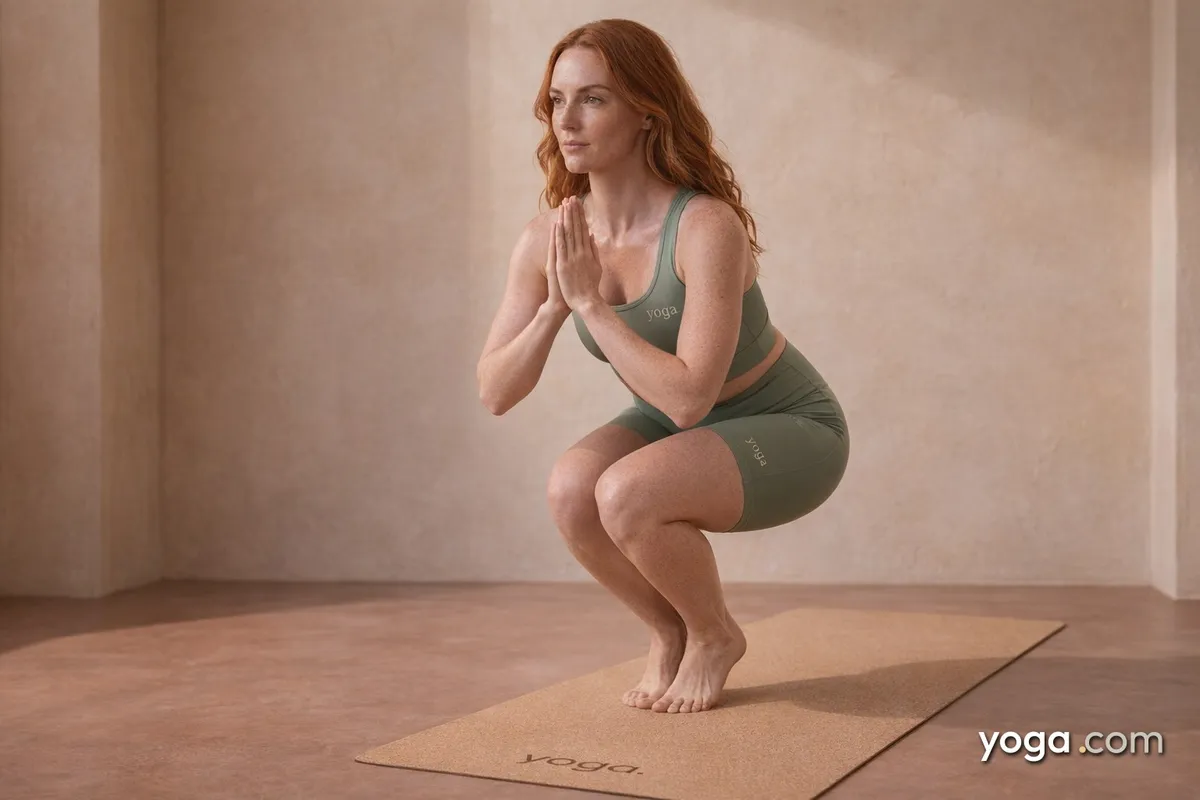 Chair Pose on Toes with Knees Together (Utkaṭāsana) - tag item